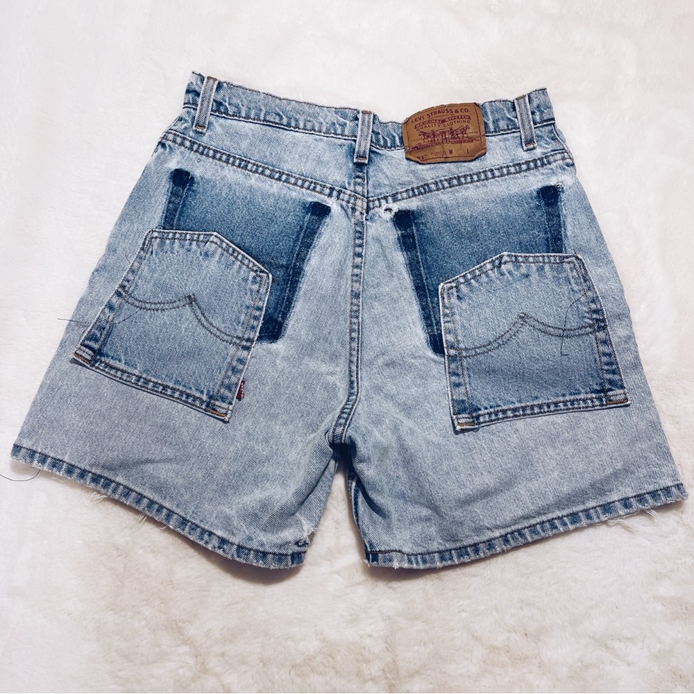 Levi’s 651 Reconstructed Relaxed Fit Denim Shorts Size 12P